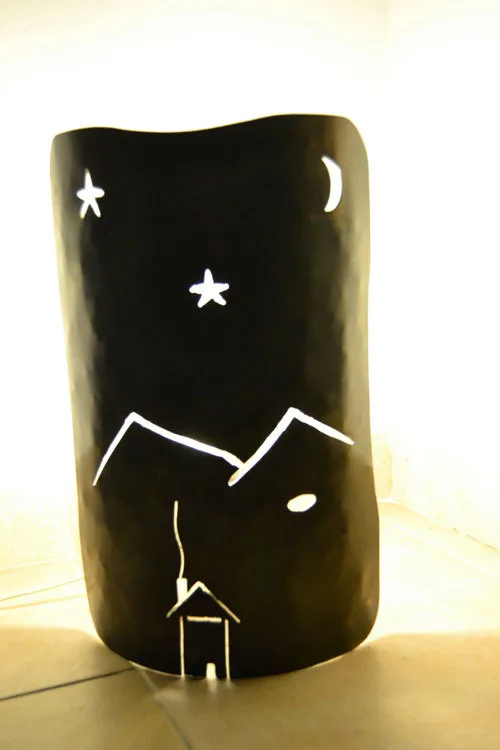 Lampe en fer forgé